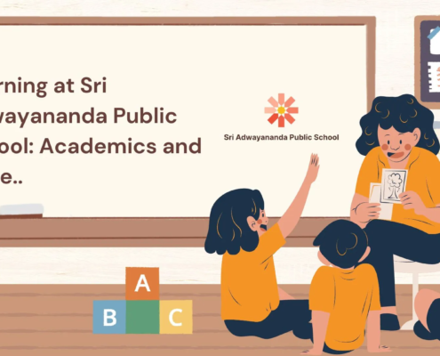 Learning at Sri Adwayananda Public School Academics and more..